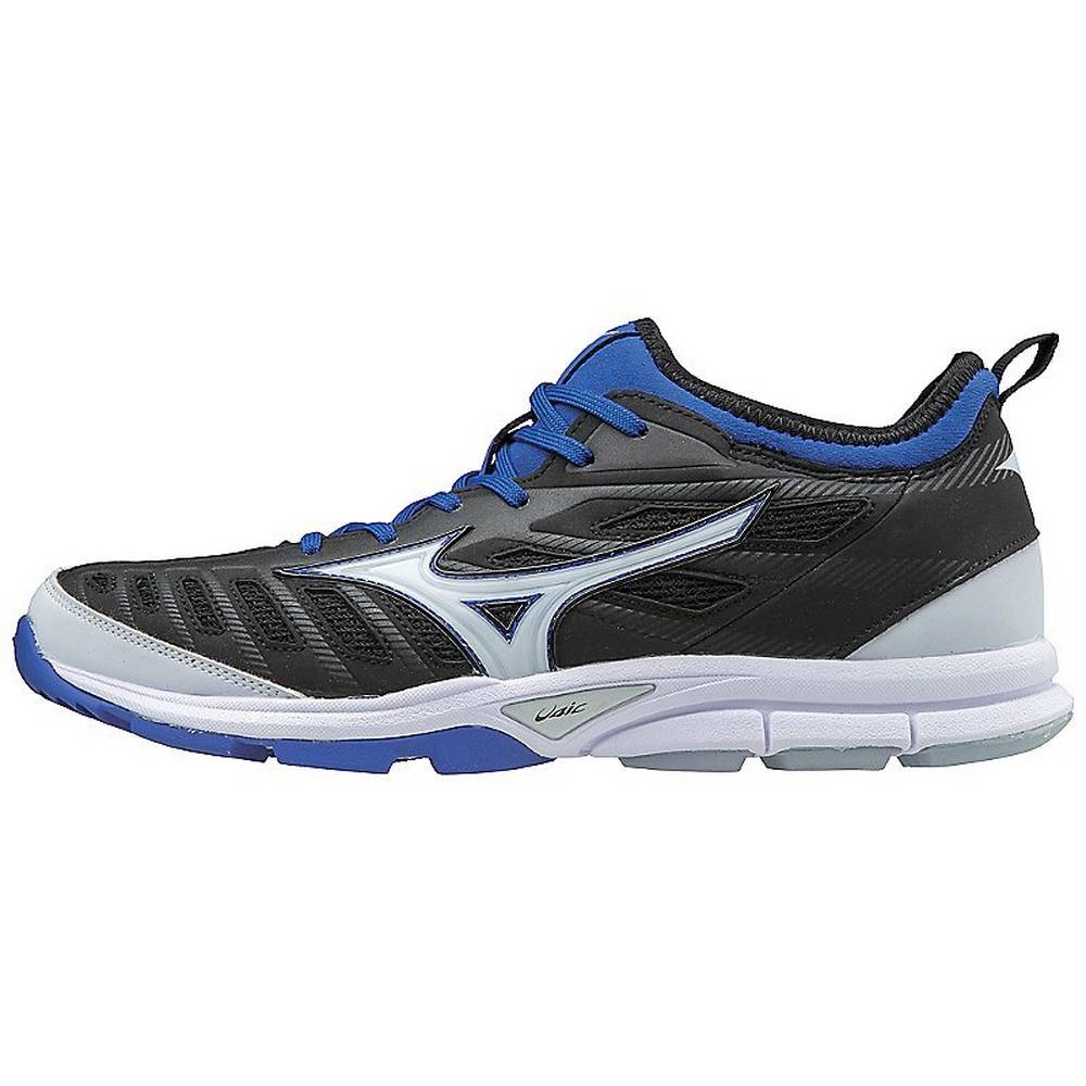 Zapatos Para Beisbol Mizuno Player’s Trainer 2 Turf Para Hombre Negros/Azul Rey 5196472-DB